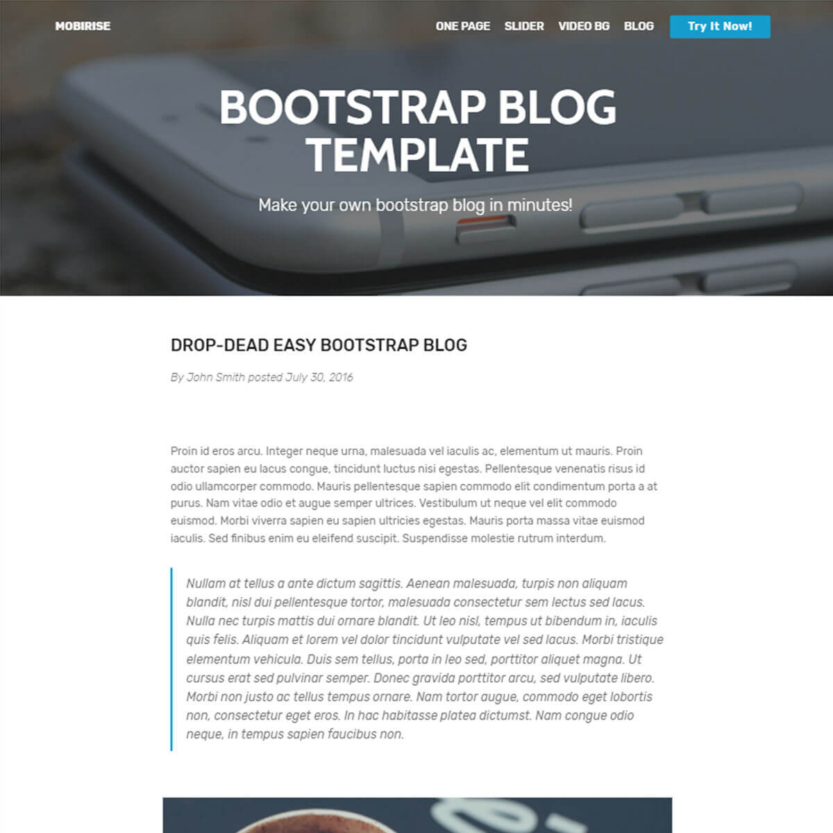 Simple bootstrap form template